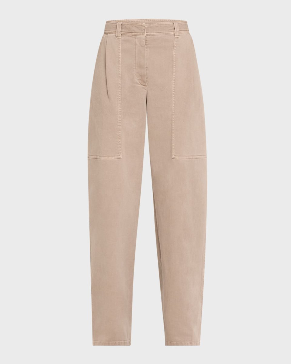 Loose Garment-Dyed Utility Pants